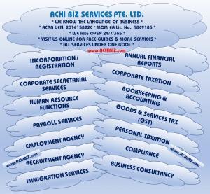 Various services provided by ACHI BIZ.