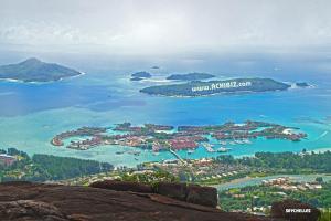 Water View From the Mountain of The Republic of Seychelles