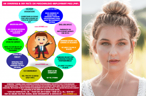 Personalised Employment Pass infographic with a beautiful girl