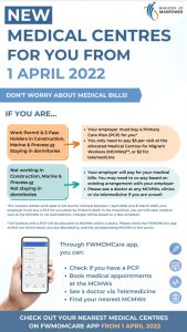 Infographic of Primary Care Plan by MOM WEF 01 Apr 2022