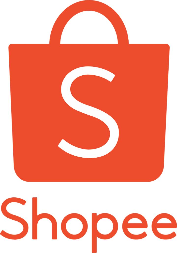 A shopee bag as logo with words