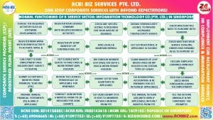 A colourful frame containing infographic of I.T. Company roadmap