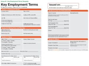 Key Employment Terms template blank sample-2